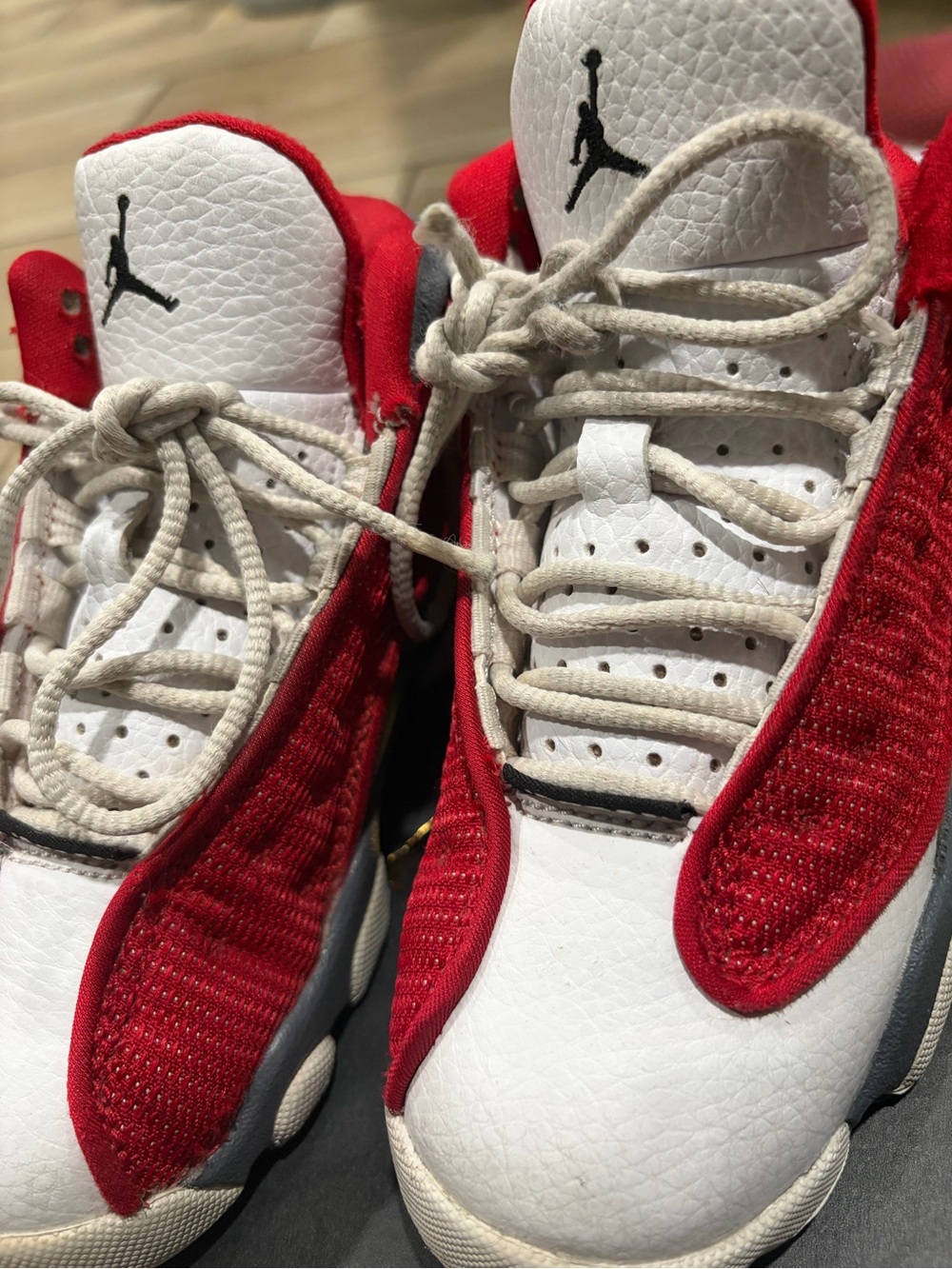 Jordan 13 Retro Gym Red/Black-Flint Gray-White sneakers in US 11C - Picture 7 of 14